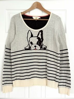 🌷3/$20 HWR Boston Terrier Sweater Size L